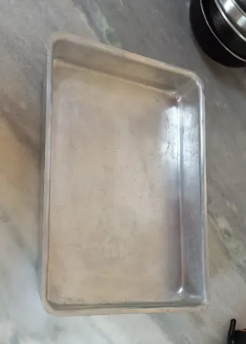 forma de alumínio retangular,  para bolos e tortas, 45cmx30cm (retirar no local)