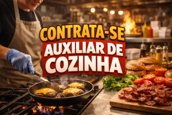 CONTRATA-SE AUXILIAR DE COZINHA
