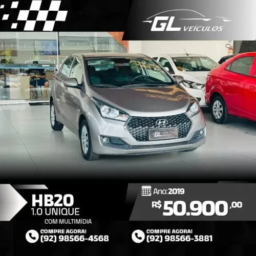 Hyundai HB20 Unique 1.0 Flex 12V Mec. 2019