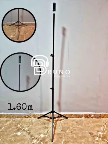 Tripé para celular e câmera 1.60m