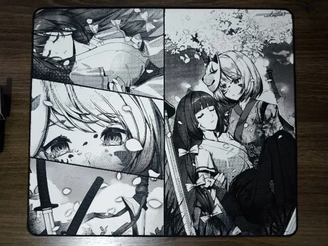 Mousepad Utopia Whiteblade Hibrido 490mm x 420mm Poron Soft