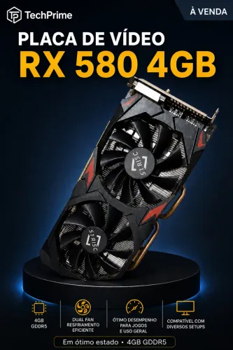 Placa de vídeo RX 580 4 GB GDDR5