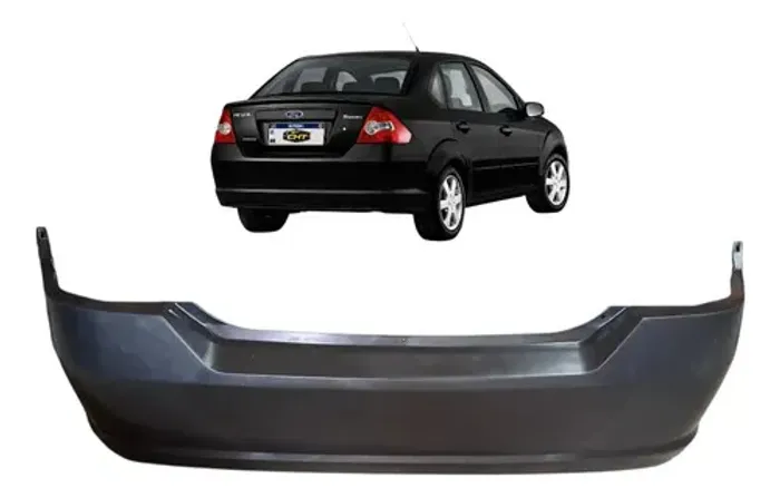 Parachoque Traseiro Ford Fiesta Sedan 2003 A 2010