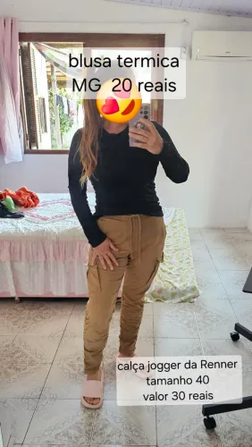 Calça jogger e blusa térmica