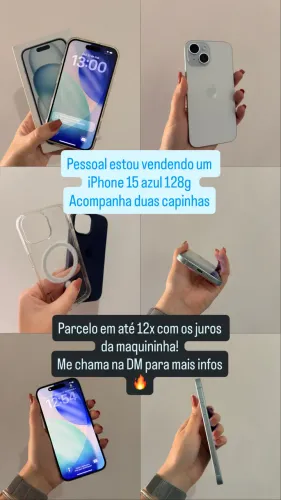 iPhone 15 azul 128g