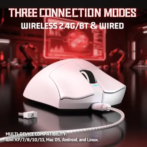 Mouse Gamer Sem Fio Attack Shark V3 25000dpi NOVO