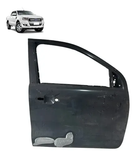 Porta Ranger 2013 2014 Até 2023 Dianteira Direita Original Dianteira Direito Preto