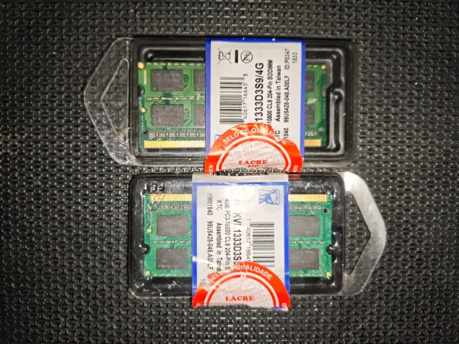Memórias RAM 4GB DDR3 para notebook 