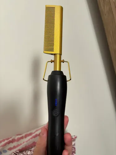 Pente Quente Ferro Elétrico Alisador Modelador Cabelo Bivolt