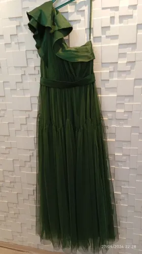 Vestido de festa - Verde Oliva - Novo