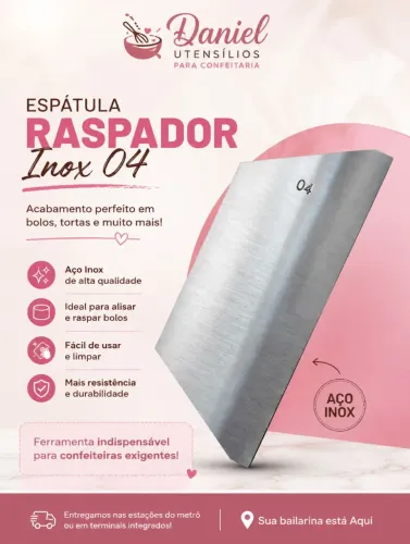 Espátula de inox da grande