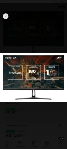 Monitor mancer vx3, 27 pol, 180hz, 2k, curvo, 1ms,