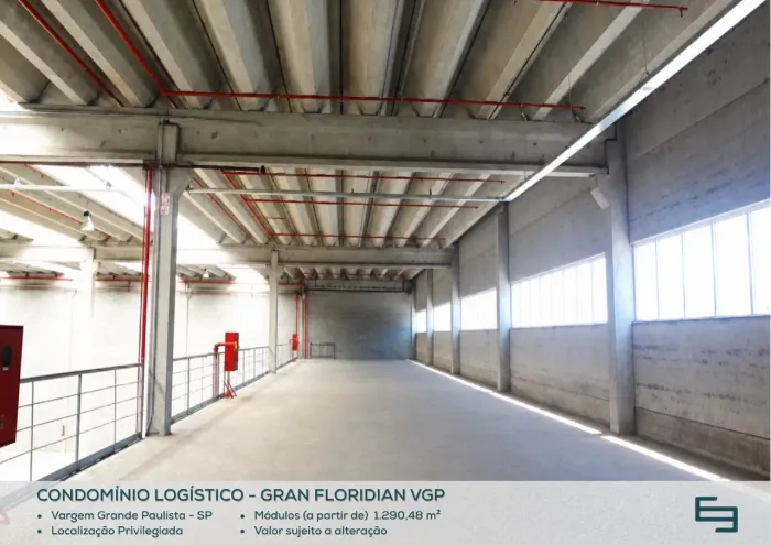 Galpão para alugar em Vargem Grande Paulista/SP com 1.282,96 m² em condomínio logístico