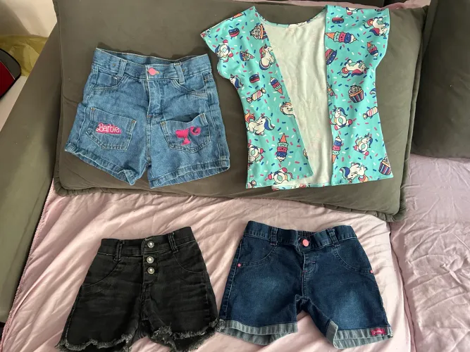 Lote menina 6 a 8 anos