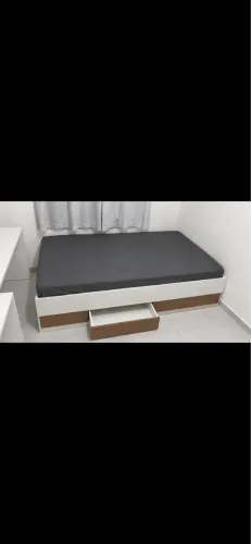 Cama solteirão com colchão