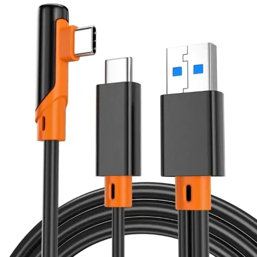 KIT CABO LINK COM CARREGADOR GAN META QUEST 3 e 3S