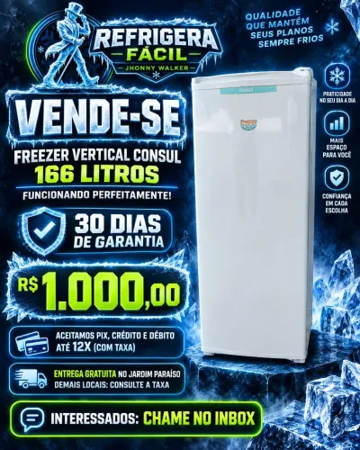 Freezer vertical Consul 166 Litros 