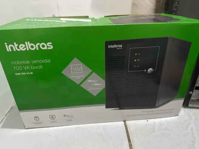 NOBREAK SENOIDAL INTELBRAS SNB 700VA BI - NOVO