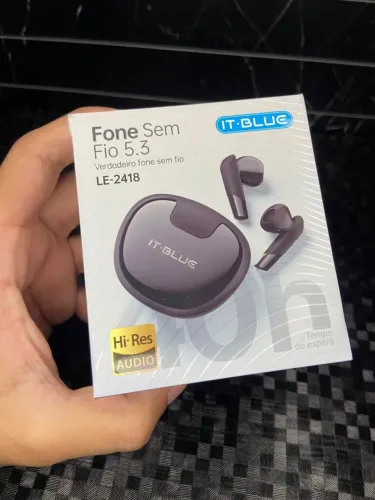 Fone de ouvido sem fio - cor preto - entrega grátis