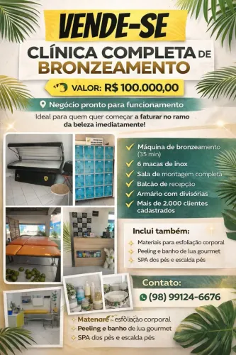 Passa clínica completa de bronzeamento 