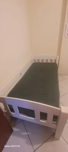 CAMA SOLTEIRO COM COLCHÃO