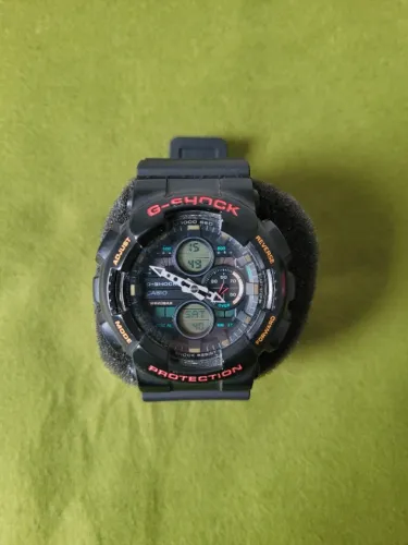 Relógio Casio G-Shock GA-140 - Funcionando perfeitamente, com caixa e manuais