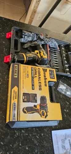 Parafusadeira multiusos mandrião de aço motor sem escova brushilees 2 bateria 21v 4 1200a