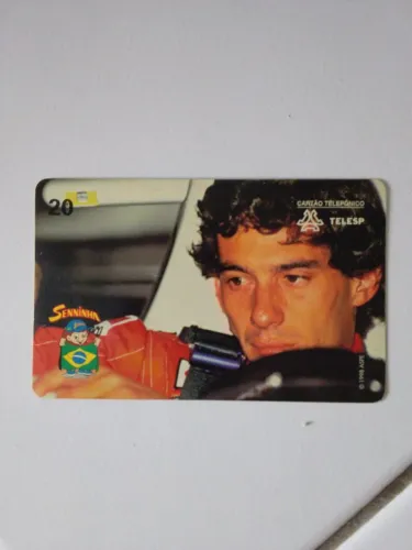 Cartão Telefônico Ayrton Senna.