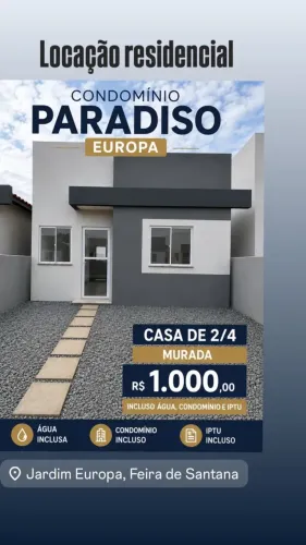 excelente casa com 2/4, Jardim Europa