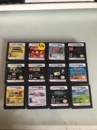Pokemon Conquest, Dragon Ball, Mario Kart, Zelda, Hulk, BEN10. JOGOS NINTENDO DS ORIGINAIS