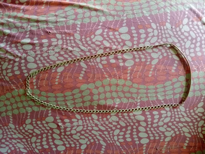 Cordão de prata e dedeira de prata