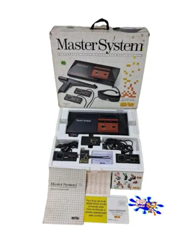 Master system 1 completo na caixa manuais aparelho impecável