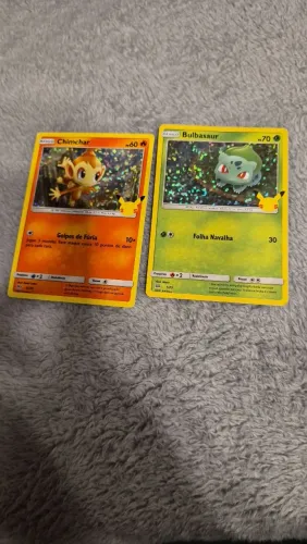 Conjunto carta pokemons 25 anos mcdonalds