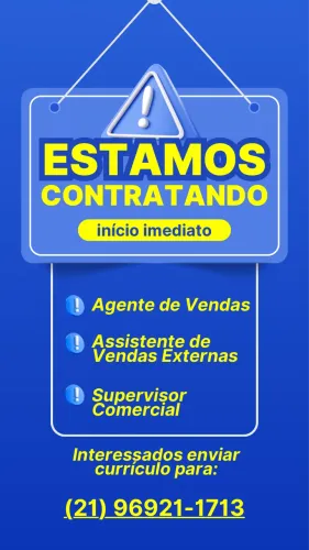 VAGA ABERTA INÍCIO IMEDIATO, CARTEIRA ASSINADA!!