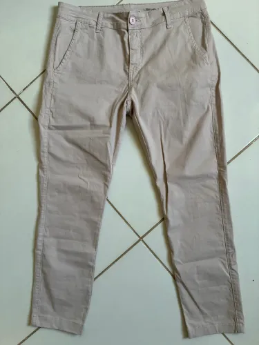 Calça masculina l-seven bege rosado/nude