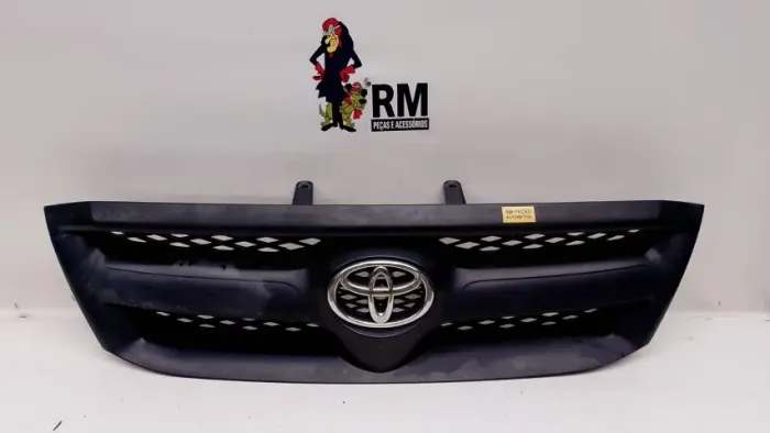 Grade Diant. Toyota Hilux 2006 A 08 Original C/emblema Preto Fosco