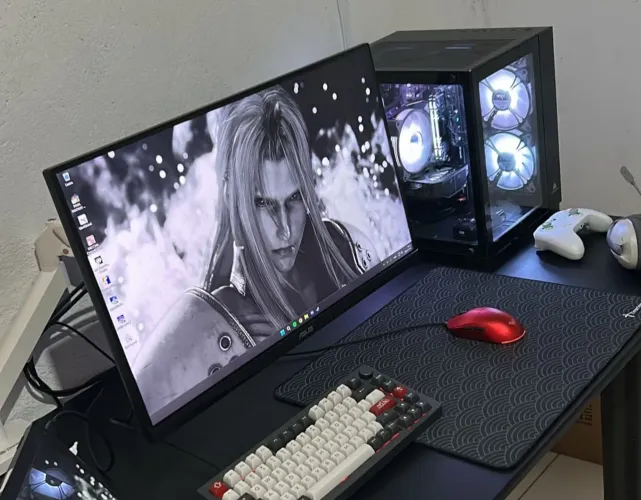 Monitor Asus tuf Full HD 180hz estado de novo + teclado aula (OLXPAY)