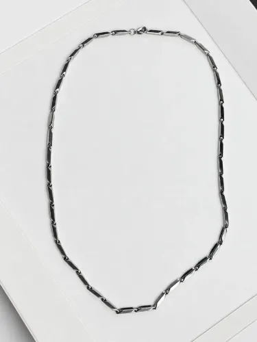 Cordão de aço inoxidável masculino