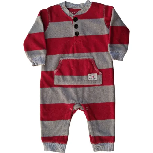 Macacão Fleece Carter's tamanho 6 Meses.