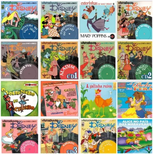 Historinhas Infantil Disquinho Discão e Disney em mp3 em, PenDrive ou Cd