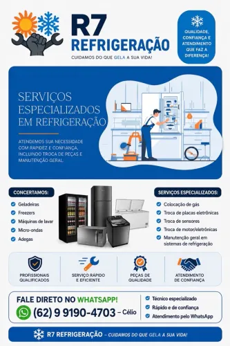 Técnico em Refrigeração | Conserto de Geladeiras e Freezers