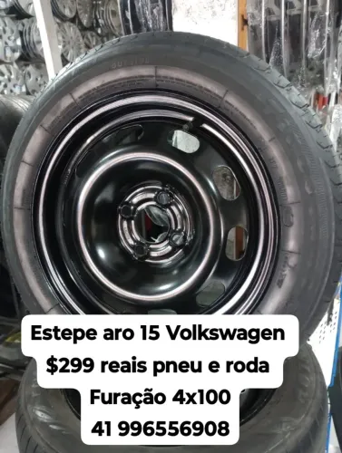 Roda estepe aro 15 Volkswagen gol Saveiro Voyage Patati G5 G6 G7 G8 UP 