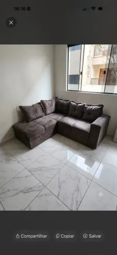 Sofá Simples Marrom