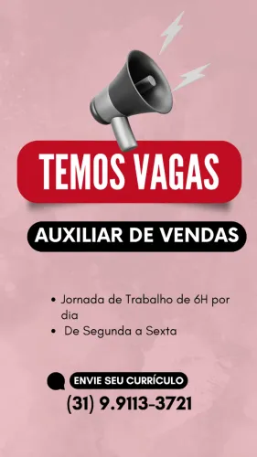 Auxiliar de Vendas