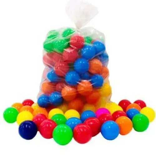 pack com 50 bolinhas coloridas para piscina