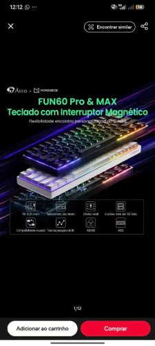 TECLADO MAGNETICO AKKO FUN60 PRO 8K GAMER