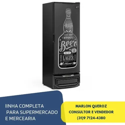 Cervejeira 410L Porta Cega Gelopar