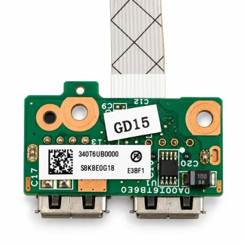Placa Módulo USB Original com Cabo Flat para Notebook HP Pavilion dv5 DA0QT6TB6E0