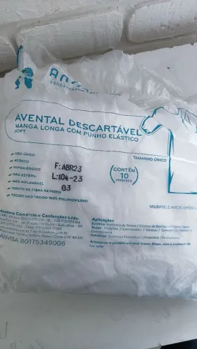 Avental descartável 