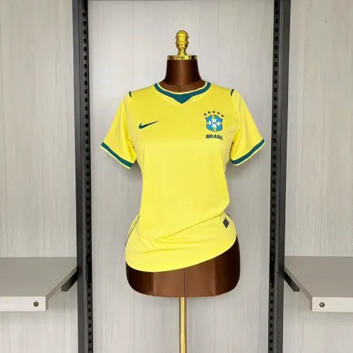 Camisa Brasil Feminina Baby look